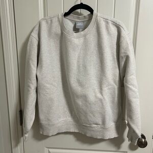 TNA Cream Cozy AF Crewneck Sweater